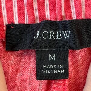 J. Crew Red Striped Pants